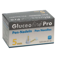 Gluceofine Pro Pen-Nadeln 31 G, 0,25 x 5 mm 100 Stück