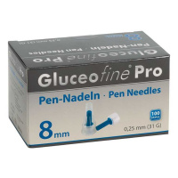 Gluceofine Pro Pen-Nadeln 31 G, 0,25 x 8 mm 100 Stück