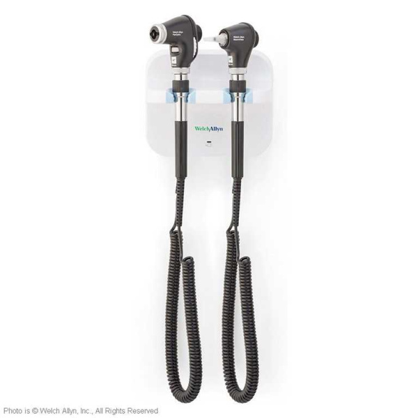 GS 777 Wandeinheiten-Set mit PanOptic Basic Ophthalmoskop und MacroView Basic Otoskop, mit EU Stecker