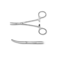 Halst.-Mosquito Arterienklemme gebogen,gerieft, 12 cm