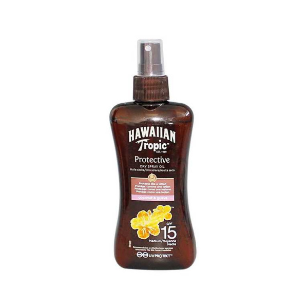 Hawaiian Tropic Protective Dry Spray Oil, 200 ml LSF 15 Y301017907 Kart. = 6 Flaschen