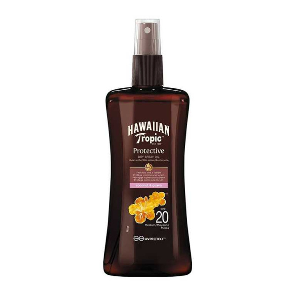 Hawaiian Tropic Protective Dry Spray Oil, 200 ml LSF 20, Kart. = 6 Flaschen