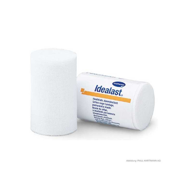 Idealast mit Verbandklammern,Idealbinde weiß 5 m x 10 cm #332058#UK = 100 Stück
