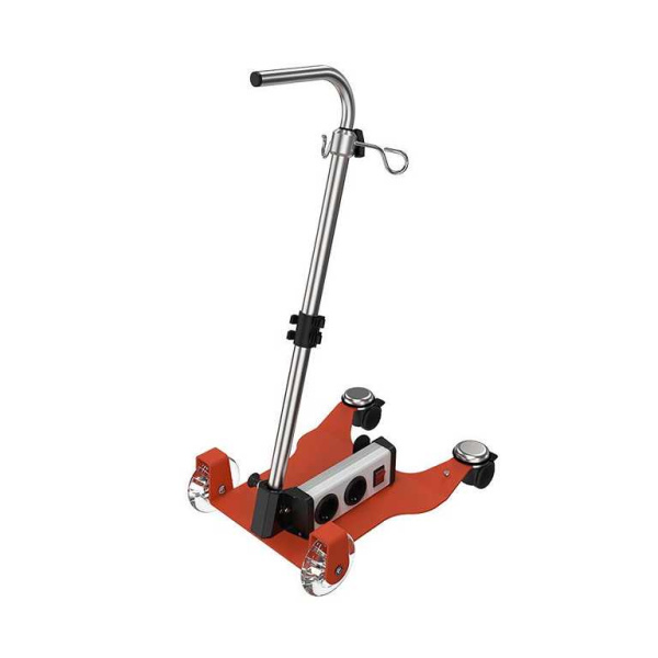 Infusions-Trolley ANTON,orange pulverbeschichtet