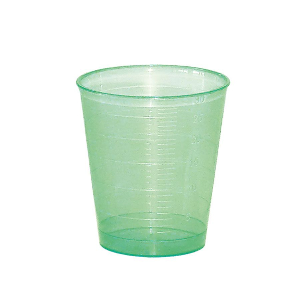 Medizinbecher grün VE = 75 Stück