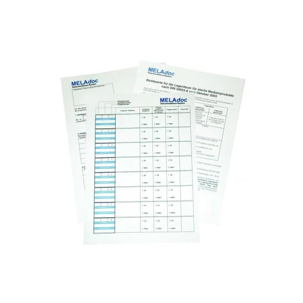 MELAdoc Dokumentationsbl&auml;tter VE = 10 Bl&ouml;cke &agrave; 100 Blatt St&uuml;ck