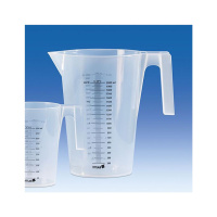 Messbecher stapelbar, PP, 2000 ml,schwarze Skala,...