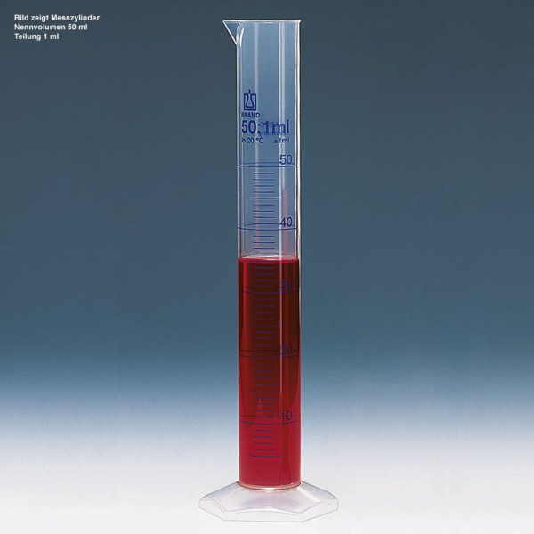 Messzylinder, hohe Form, SILBERBRAND-ETERNA, 100 ml : 1 ml Klasse B, Boro 3.3VE = 2 Stück