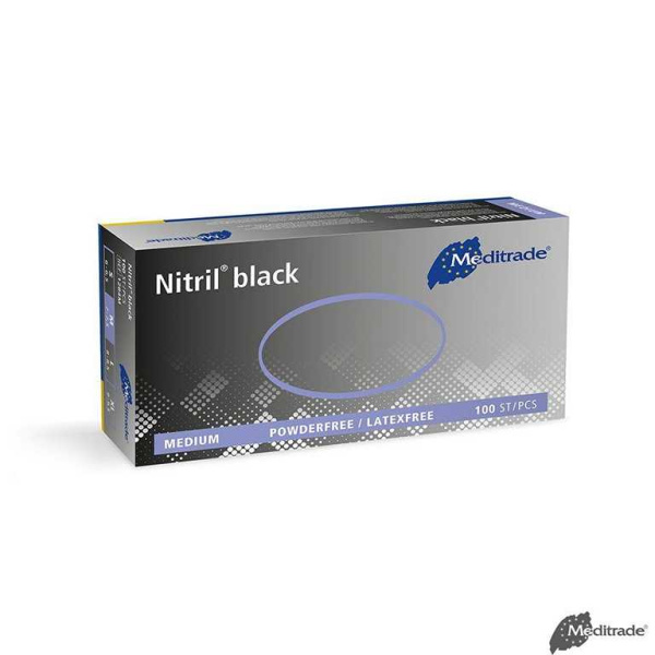 Nitril black U.-Handschuhe, PF,latexfrei, unsteril, Gr. M 100 Stück