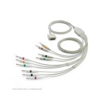 Patientenkabel, H3+, 5-adrig, IEC-Druckknopf, 69 cm, grau