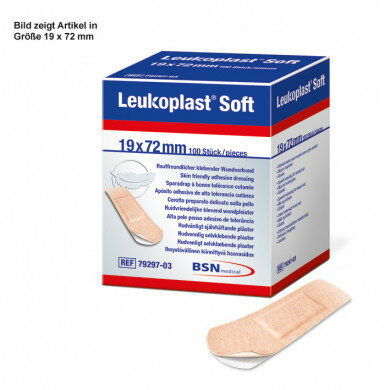 Leukoplast Soft Wundstrips 19 x 72 cm VE = 100 Stück
