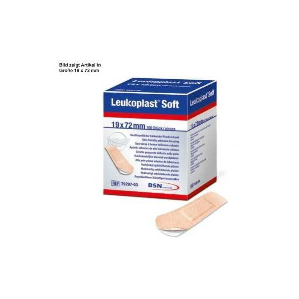 Leukoplast Soft Wundstrips 2,8 x 7,2 cm 100 Stück