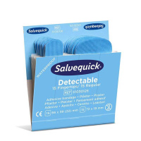 Salvequick Pflastermix Blue Detectable Refill 30 Strips