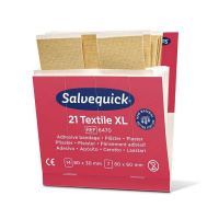 Salvequick Textilpflaster extragroß Refill 21 Strips