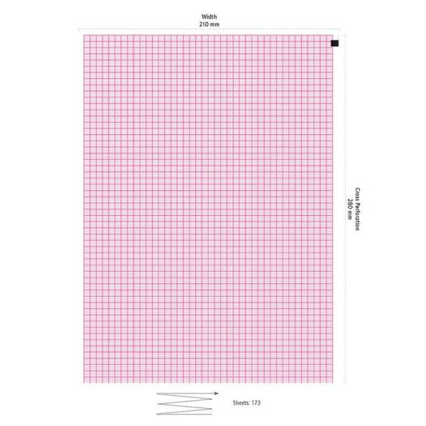 Schiller EKG-Papier Cardiovit AT-2/ AT-170, CS-200, 210 x 280 mm 180 Bl.