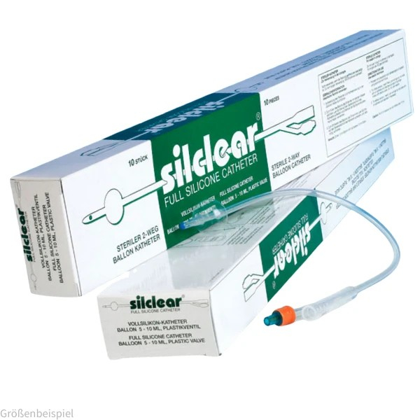 Silclear Ballonkatheter 5/10 ml Ch. 18 rot VE = 10 Stück