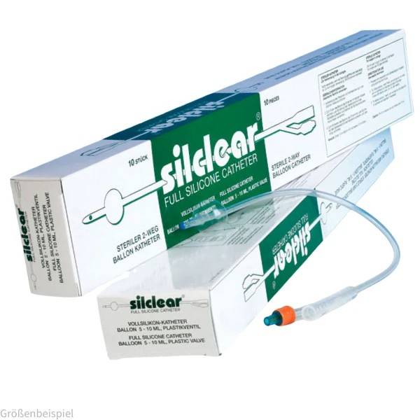 Silclear Ballonkatheter 5/10 ml Ch. 20, gelb -kein Umsatz-, VE  10 Stück