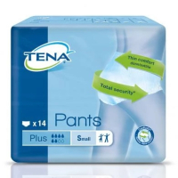 TENA Pants Plus S Einweghosen blau VE = 4x14 St&uuml;ck...