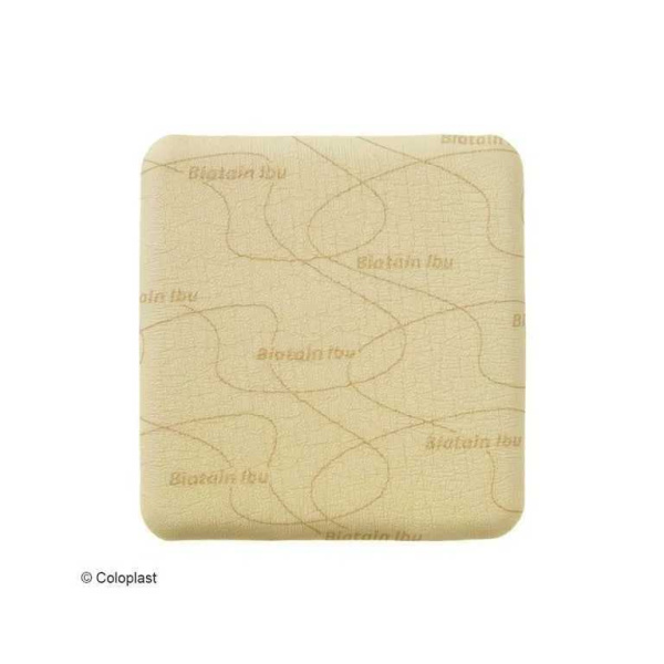 Biatain-Ibu-Schaumverband, mit 0,5mg/cm² Ibuprofen, steril, 10 x 10 cm 5 Stück nicht-haftend