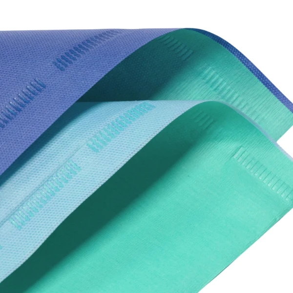 Doppelbogen Vlies PP blau/gr&uuml;n SMMMS 60g, 60x60cm, 126