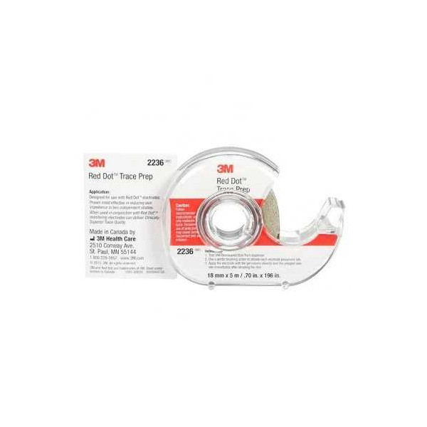3M Red Dot Abrasionsband zur Hautvorbereitung, 5 m x 18 mm 36 Stück